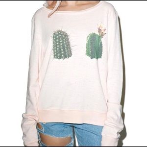 Wildfox Jumper: Hands off my Succulents